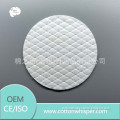 Round embossed cotton pad AB side